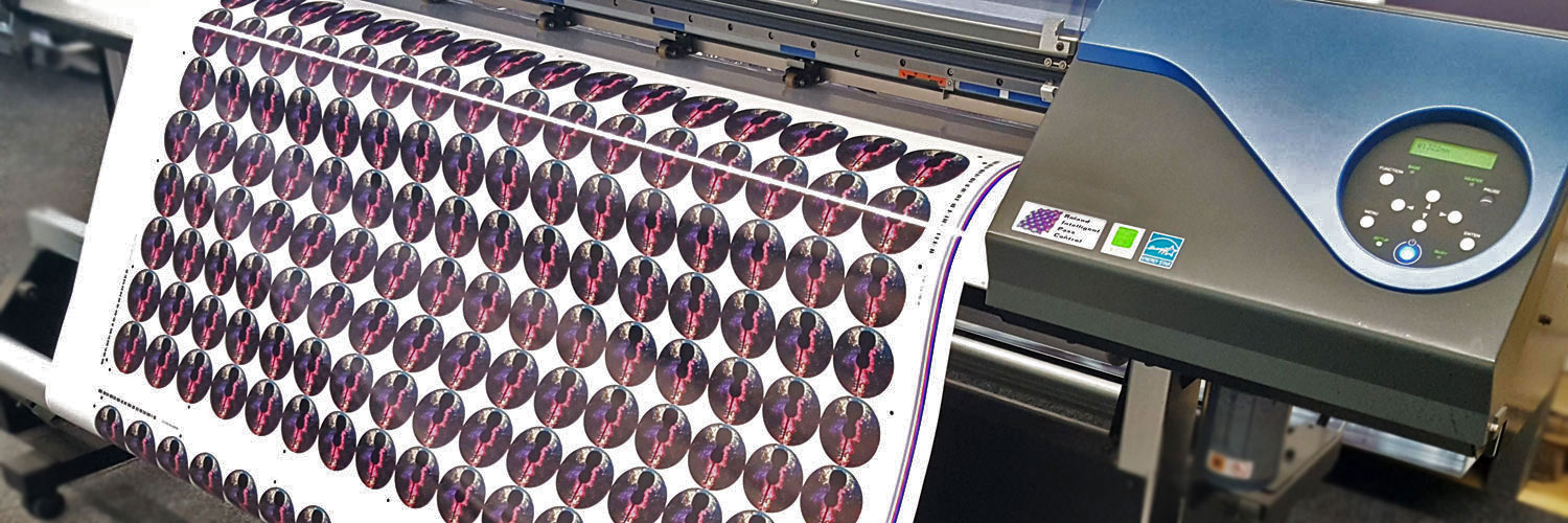 Beispiel für Etikettendruck mit Print & Cut Druckern